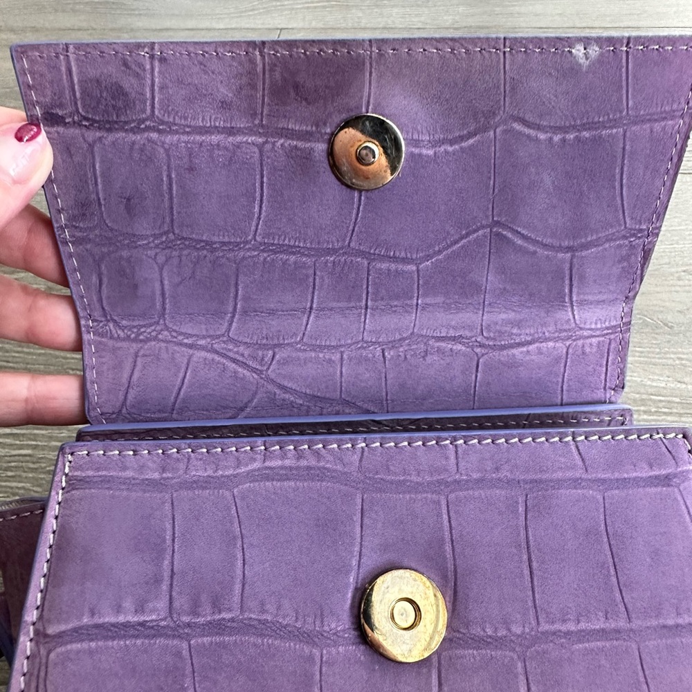 RARE Jacquemus Chiquito Moyen purple suede purse - Picture 6 of 10